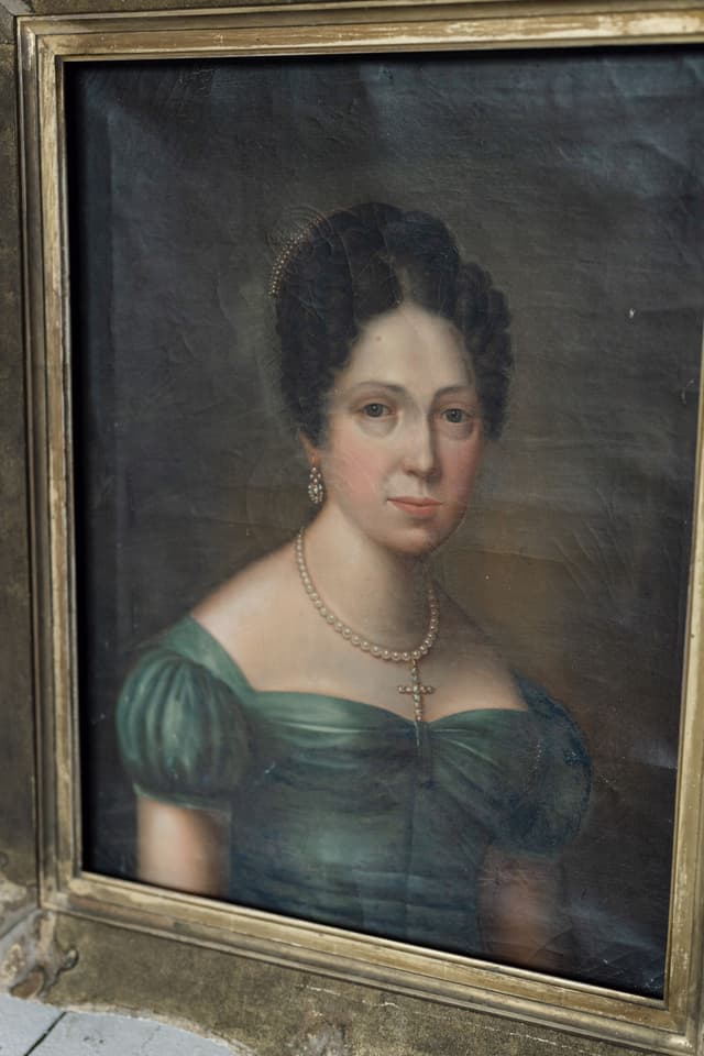 An Original Oil Painting of a Parisian Countess C1800's