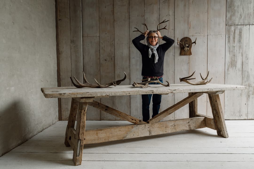 A Monumental French Rustic Farmhouse / Ranch Table