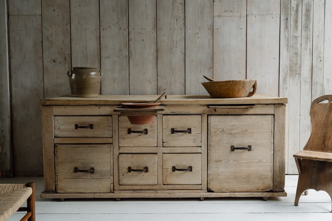 A Monumental Baker's Workbench with Sycamore Top, c.1900