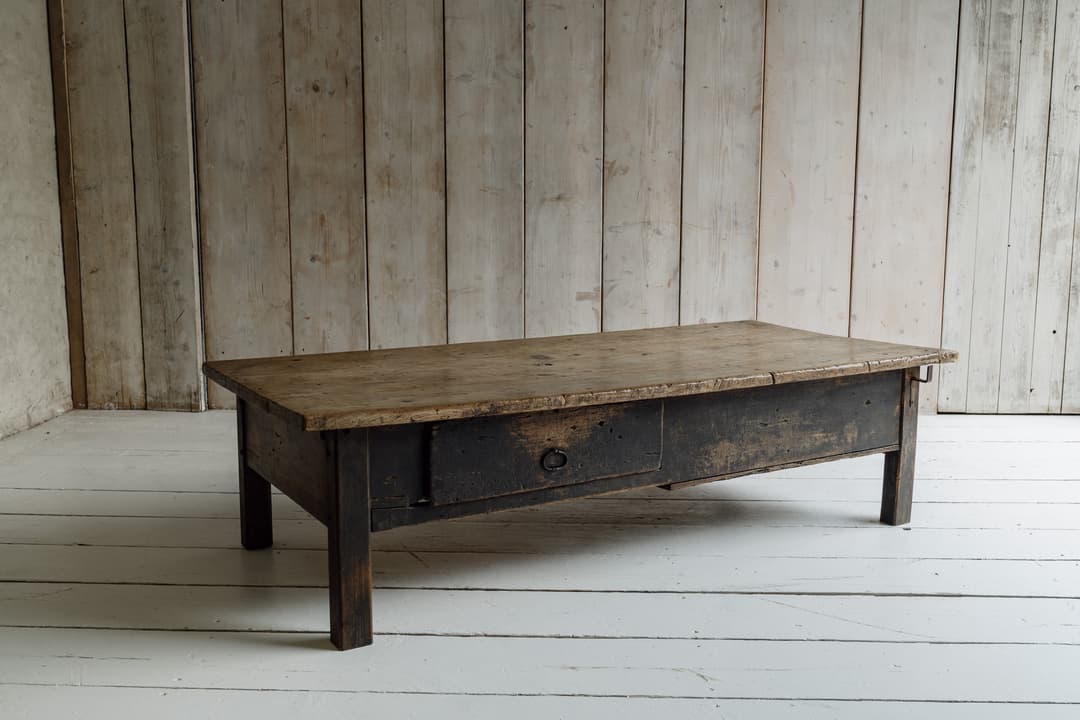 Exceptional Large French Chestnut Low Table, c.1850