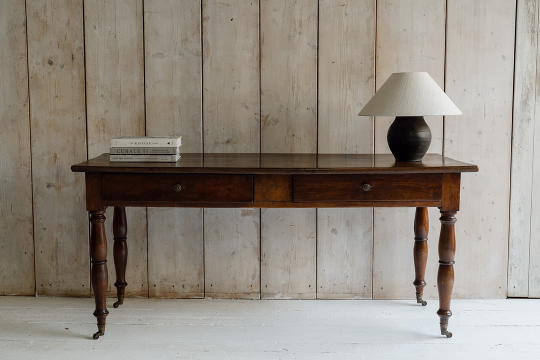 Fine Italian Walnut Console / Serving Table, Circa 1840-1860