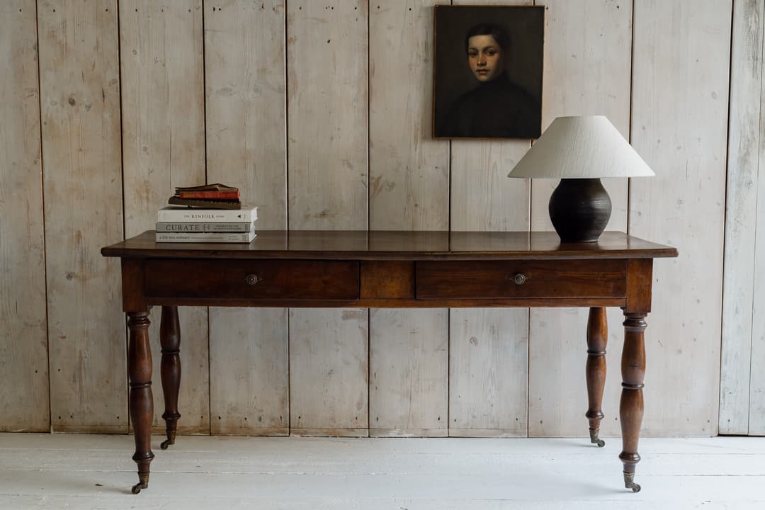 Fine Italian Walnut Console / Serving Table, Circa 1840-1860